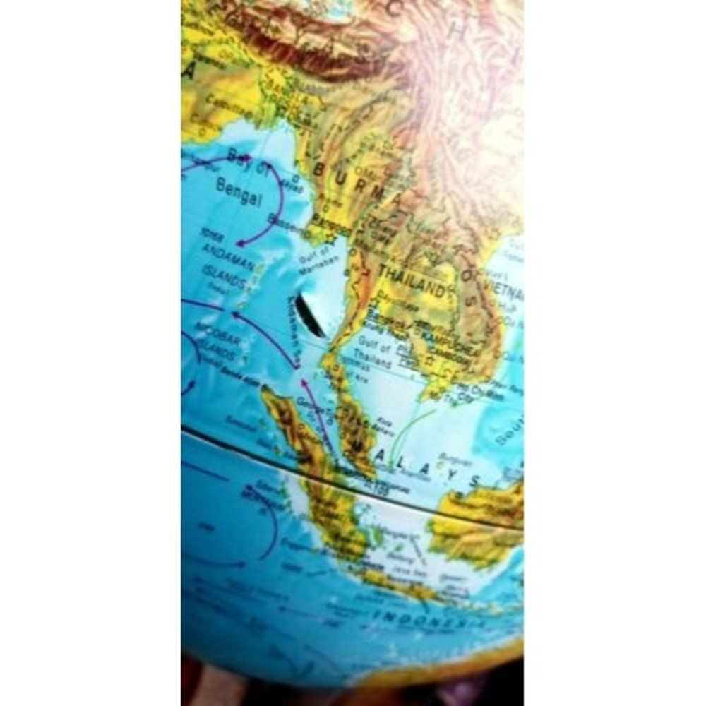 Vintage 1990 Scan-Globe A/S 12" Diameter Illuminated Globe Denmark Karl F Harig - Picture 10 of 10